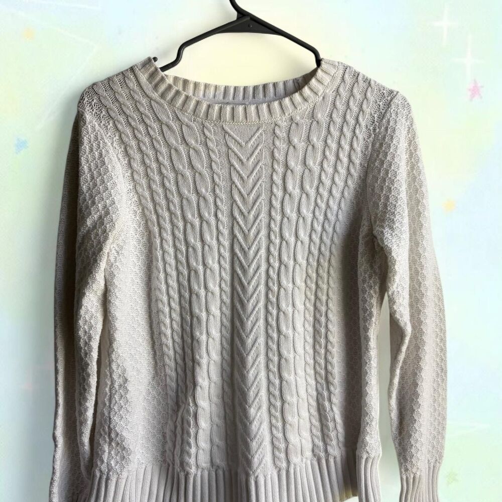 Studio Women's White and Cream Jumper